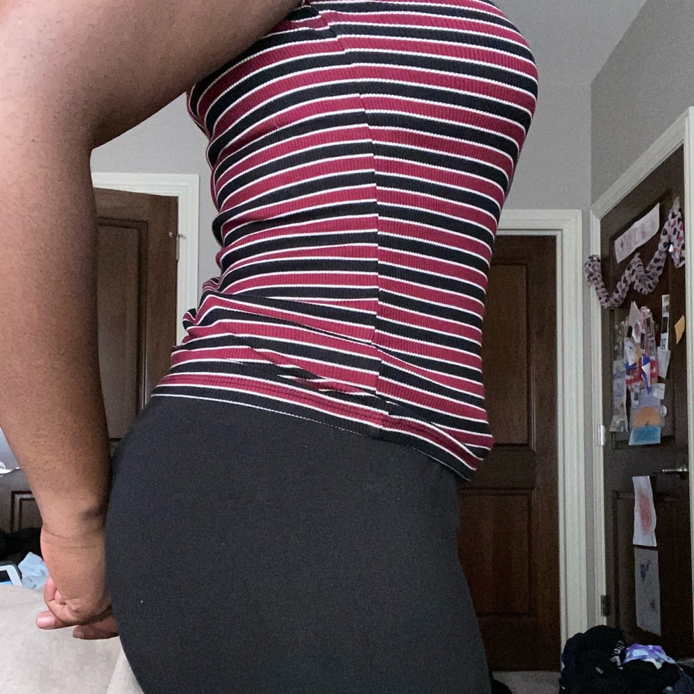 Ribbed Striped T-Shirt from Forever 21